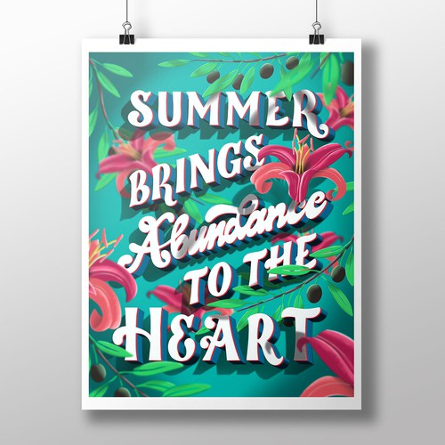 Lettering Seasons SUMMER