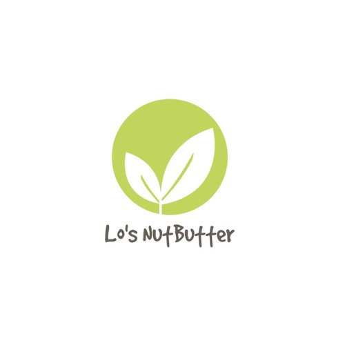 Organic logo/emblem for healthy and nutritious nut butter