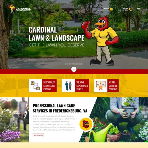 lawn care landscape website design