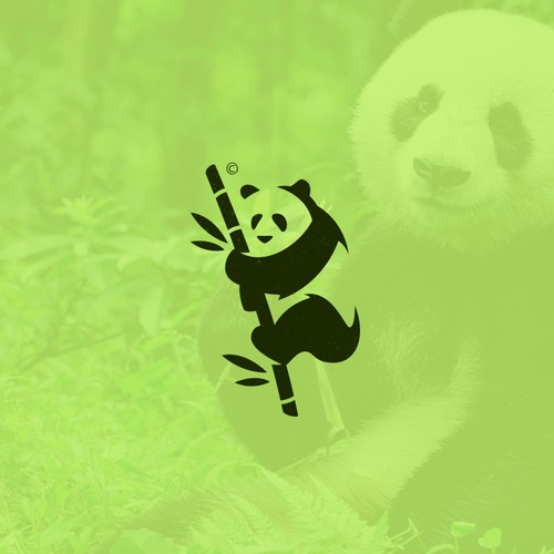 Panda on Bamboo Tree