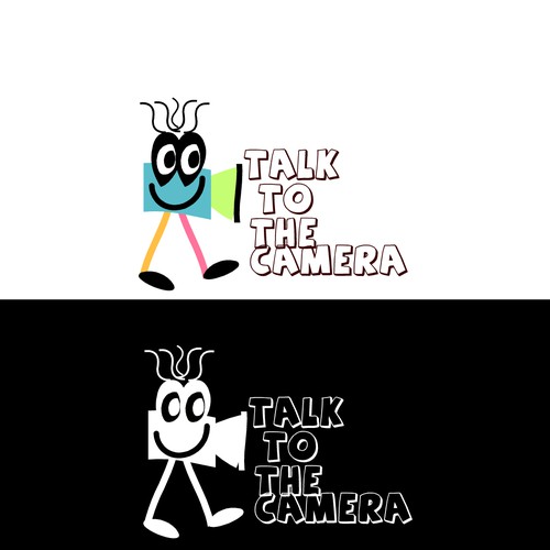 Create a fun logo for Talk to the Camera! Where kids thrive through on camera activities.