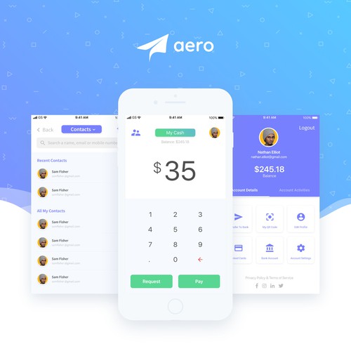 Aero Mobile App Design
