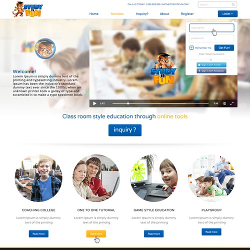 Create a fun for a creative and fun online education service