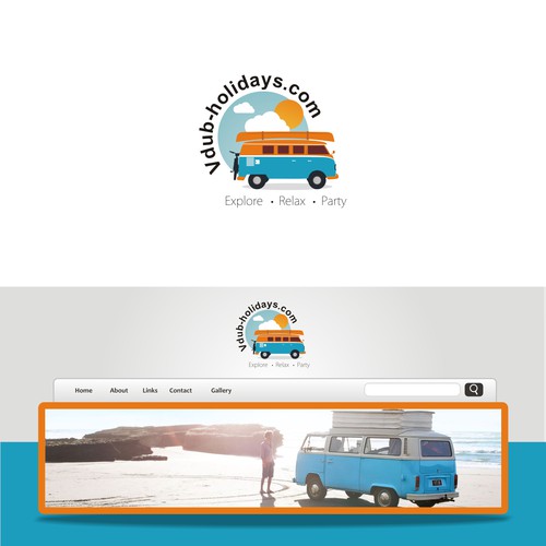 flat design logo 