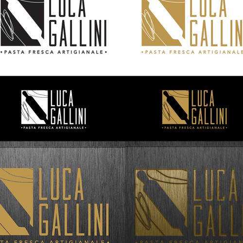 simple, elegant but communicative logo for fresh pasta classes.