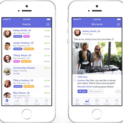 UI Solutions for a Fun & Contemporary Mobile Social App!