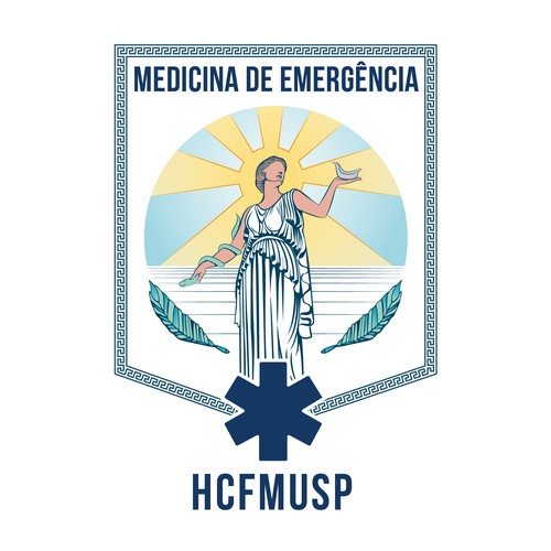 medical residency university hospital logo concept