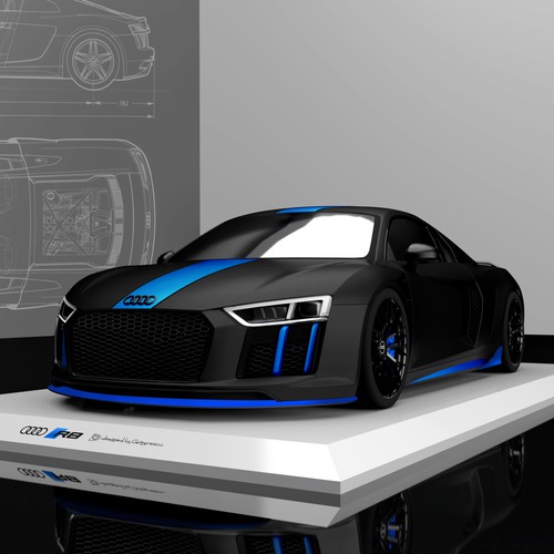 Audi R8 V10 Wrap + Paint Project