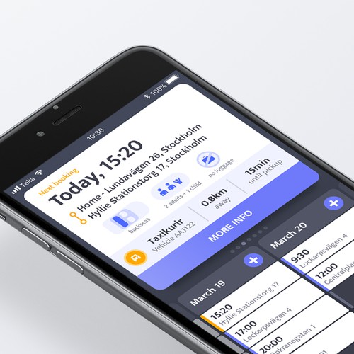 Sleek Ride Booking App UI