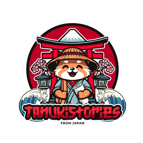 Logo for blog about life in Japan "TanukiStories"