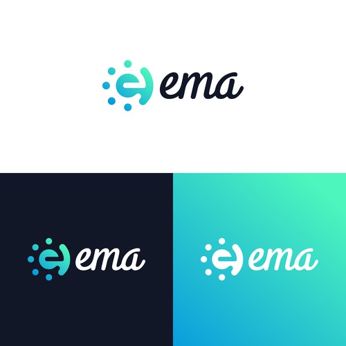 initial E logo design