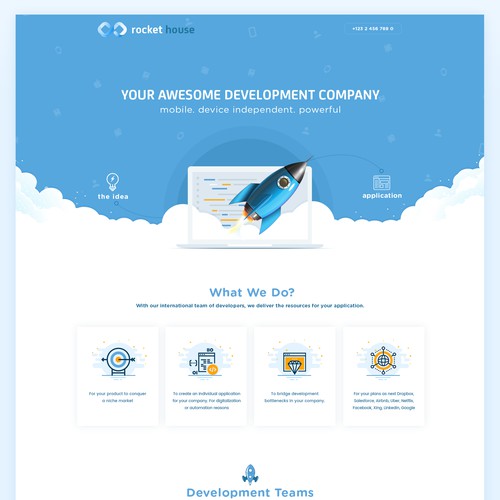 Rocket House Website Design