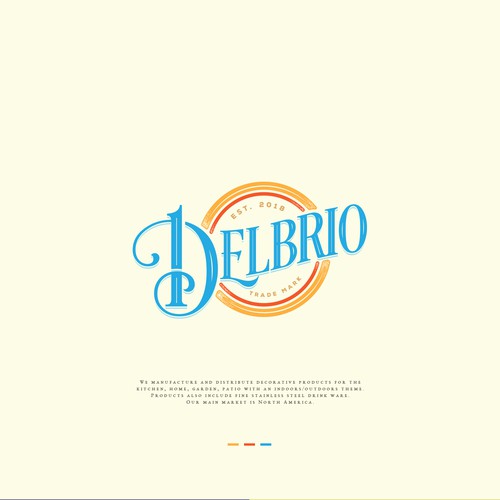 Classic beachy feel logo for a retail company