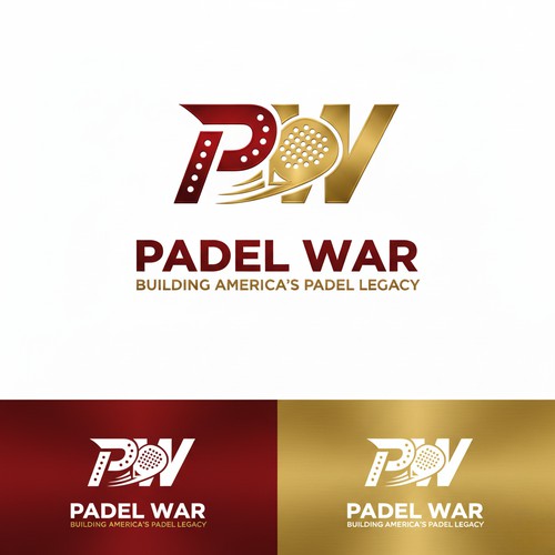 Padel War – Bold Sports Logo Design