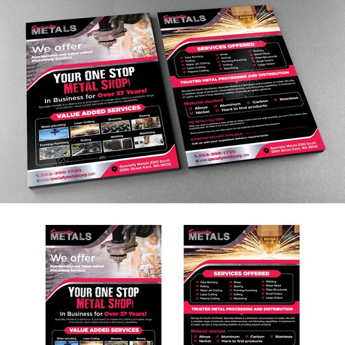 Metal fabrication shop needs a powerful new flyer