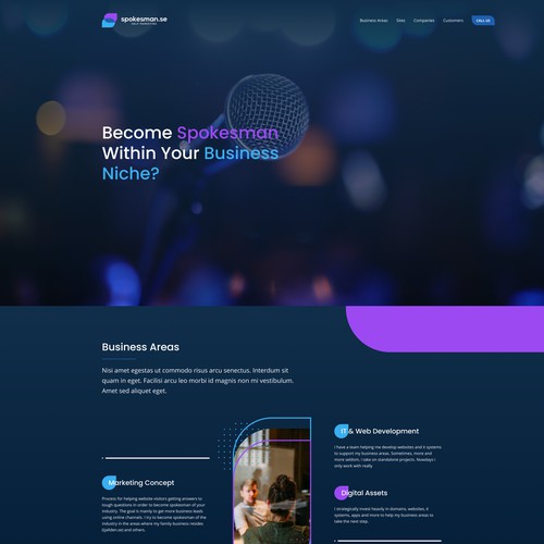 Spokesman website design