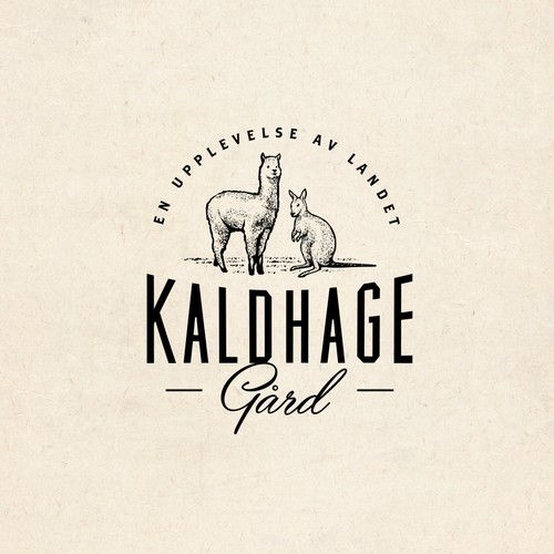 logo for a Swedish countryside Zoo and Cafe
