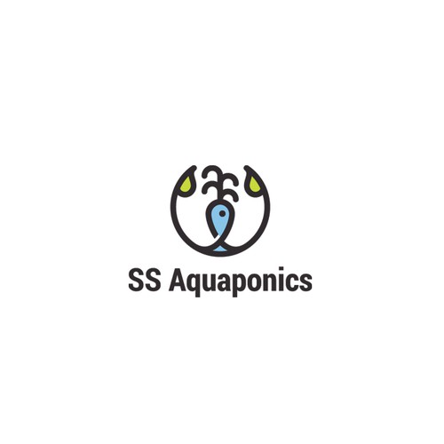 Creative logo for aquaponic farm