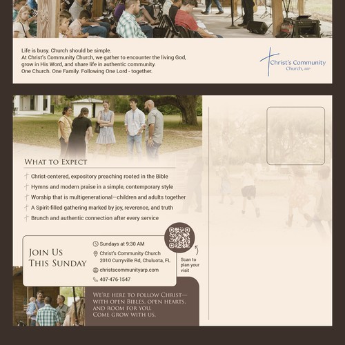 Postcard for a church community