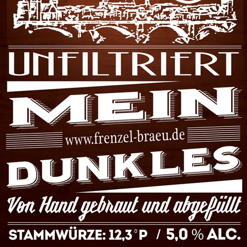 Craft beer labels for a small German brewery