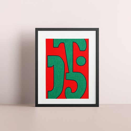 Abstract Typography Poster