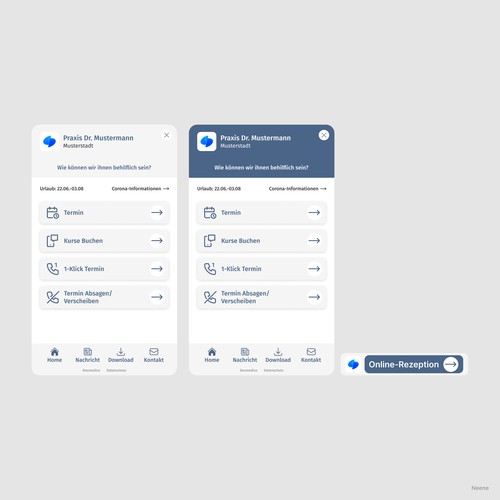 Customer sidebar UI