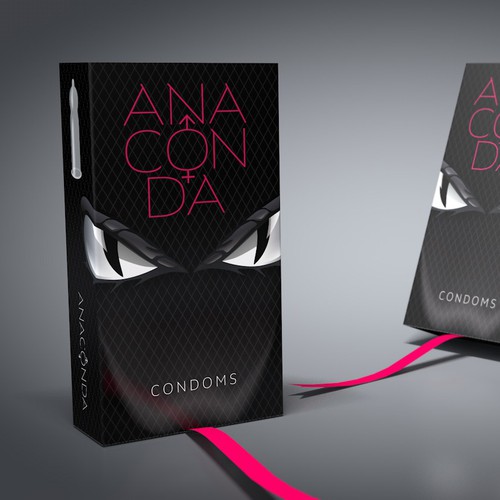 CONDOM packaging for Eternity CONDOMS or Anaconda Condom 