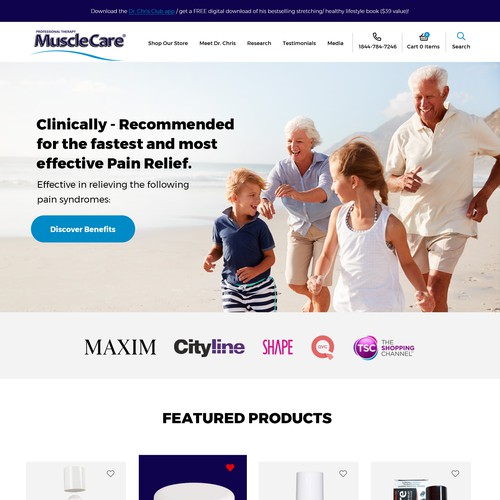 Muscle Care Website