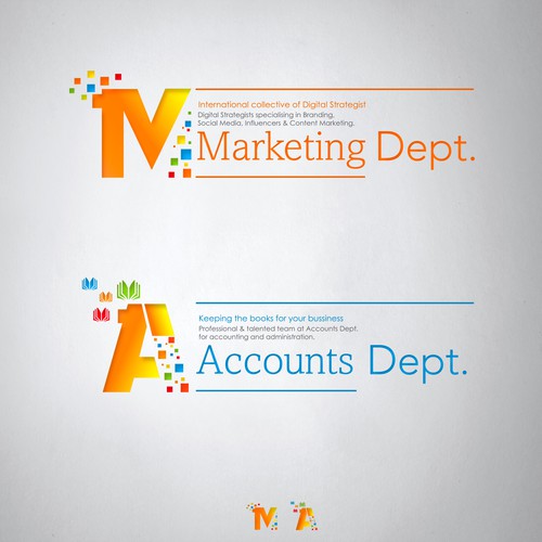 Logo for Marketing Dept Company.