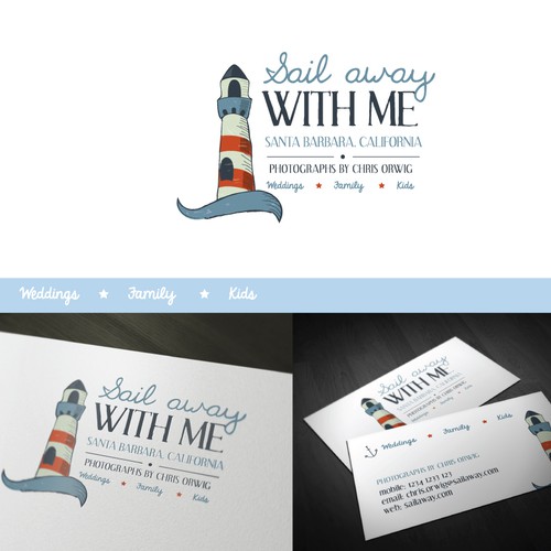 "SAIL AWAY WITH ME" High-End Wedding Photography Needs New Logo