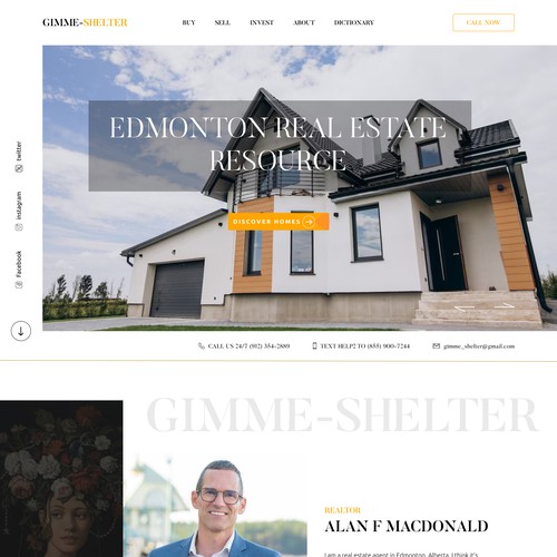 Gimme Shelter Real Estate Website
