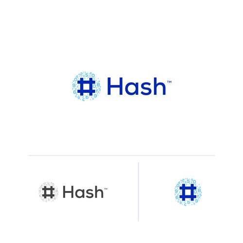 Hash logo for crypto brand 