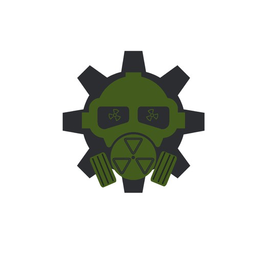 Automobile radioactive gas mask logo2