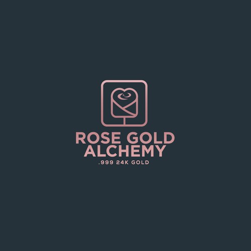 Rose gold logo