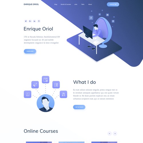 Personal brand site for a software developer 