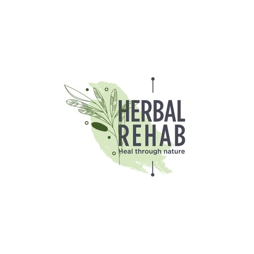 Logo concept for herbs and supplements
