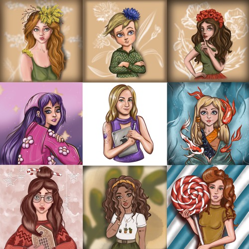 Cartoon portraits