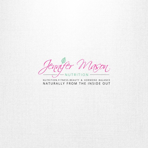 Feminine logo for a small wellness company