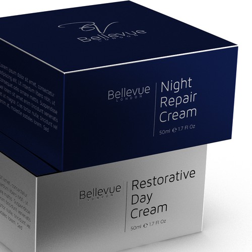 The design of a range of Premium Skincare