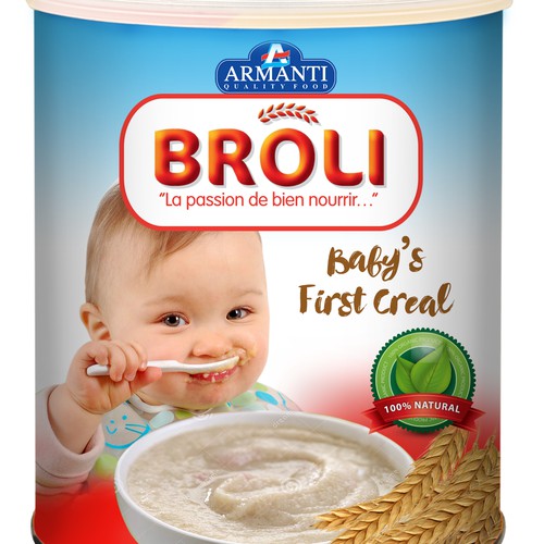baby cereal packaging design