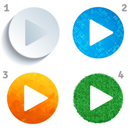 Future of StoryTelling Flex Play Button Logo Set