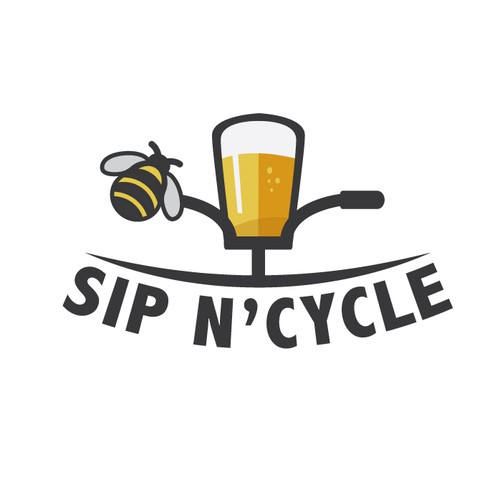 simple logo concept for bycicle bar