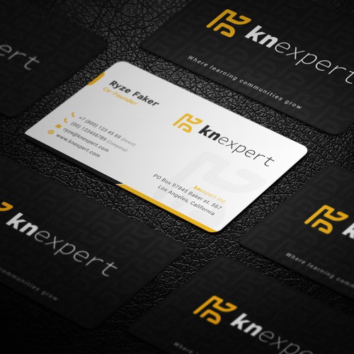 Modern Sleek Professional Business Card