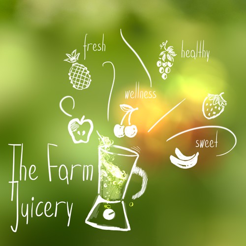 Evoke a feeling of freshness and wellness : main image of a cold pressed juices website