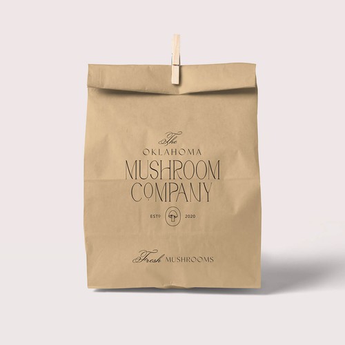 Logo design for a mushroom business.