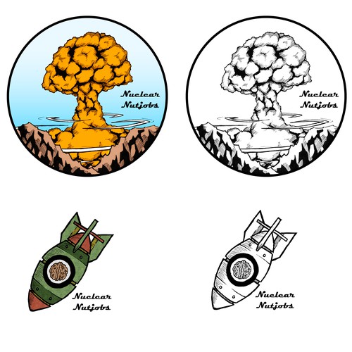 Nuclear Nutjobs Logo Design (first)