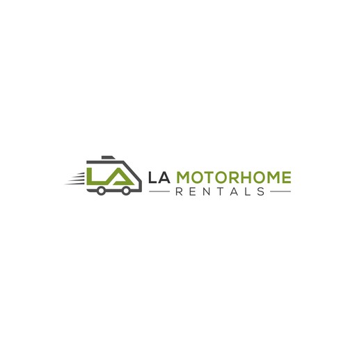 Logo concept for 'LA Motorhome Rentals'