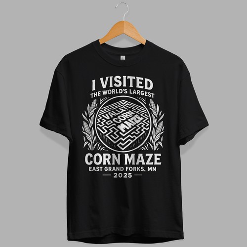 Corn Maze T-shirt Design