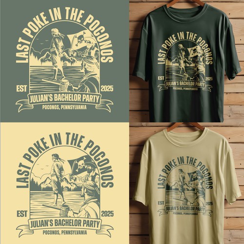 Bachelor party t-shirt design