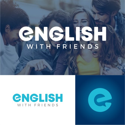 Logo for company that match english learners with conversation partners - native english speakers.